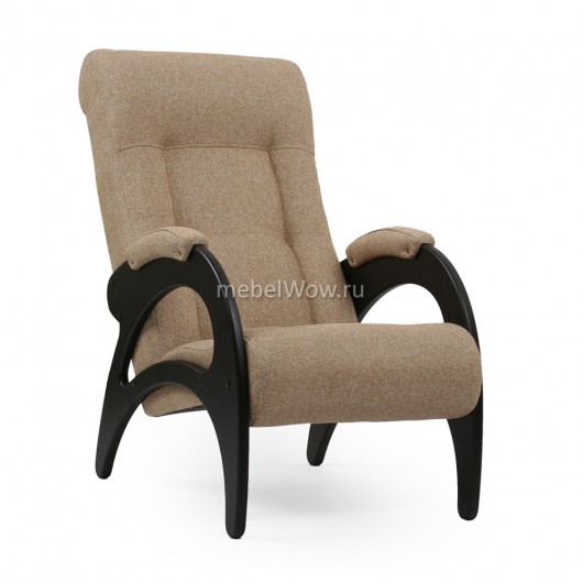 Кресло для отдыха Комфорт Модель 41 без лозы венге/светло-коричневый