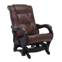 Кресло-глайдер Leset Модель 78 люкс венге/темно-коричневый