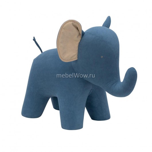 Пуф Leset Elephant синий/бежевый