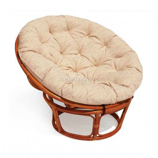 Кресло TetChair PAPASAN 23/01 W коньяк/бежевый