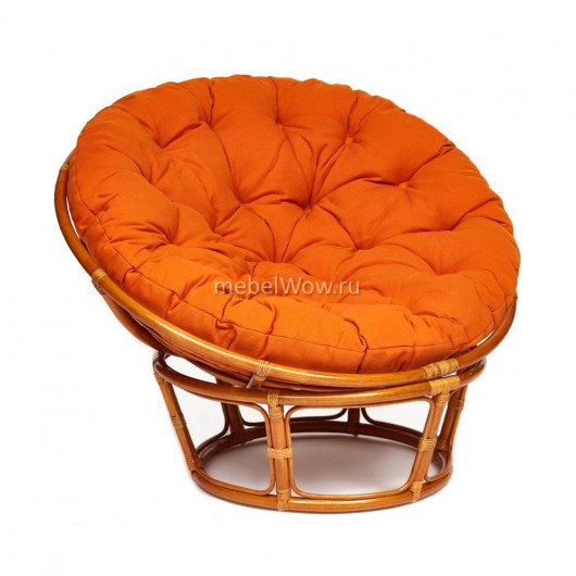 Кресло TetChair PAPASAN 23/01 W коньяк/оранжевый