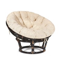 Кресло TetChair PAPASAN 23/01 W черно-коричневый/бежевый