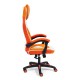 Кресло геймерское TetChair ARENA ткань оранжевый/молочный