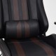 Кресло компьютерное TetChair iCar экокожа черный/коричневый