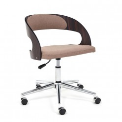 Кресло компьютерное TetChair JAZZ экошерсть коричневый/темно-коричневый