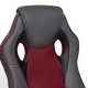 Кресло компьютерное TetChair RACER GT new экокожа/ткань металлик/бордо
