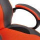 Кресло компьютерное TetChair RACER GT new экокожа/ткань металлик/оранжевый