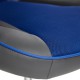 Кресло компьютерное TetChair RACER GT new экокожа/ткань металлик/синий