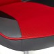 Кресло компьютерное TetChair RACER экокожа/ткань металлик/красный