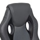 Кресло компьютерное TetChair RACER экокожа/ткань металлик/серый