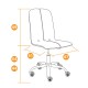 Кресло оператора TetChair RIO экокожа/ткань серый/металлик