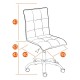 Кресло оператора TetChair ZERO ткань оранжевый