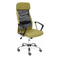 Кресло руководителя TetChair PROFIT ткань/сетка зеленый/черный