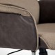 Кресло руководителя TetChair CHARM экокожа/экошерсть светло-коричневый/темно-коричневый