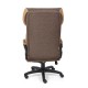 Кресло руководителя TetChair DUKE ткань коричневый/бронзовый