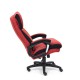 Кресло руководителя TetChair DUKE ткань красный/черный