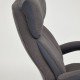 Кресло руководителя TetChair DUKE ткань флок серый