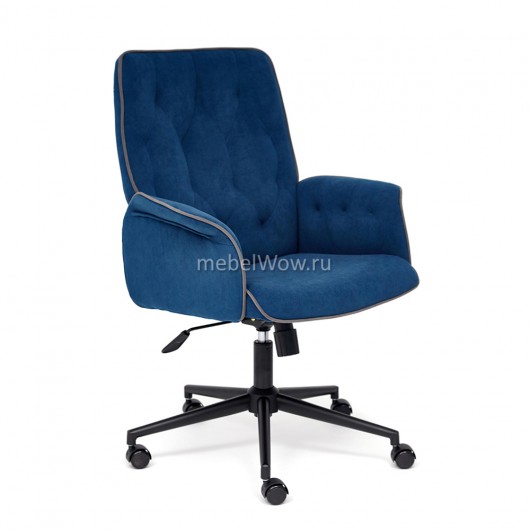 Кресло руководителя TetChair MADRID ткань синий