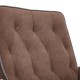 Кресло руководителя TetChair MADRID ткань флок коричневый