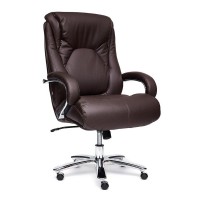 Кресло руководителя TetChair MAX кожа коричневый
