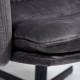 Кресло с банкеткой для отдыха TetChair ALFRED mod. DM7574-1 черный/серый