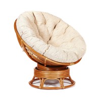 Кресло-качалка TetChair PAPASAN w 23/01 B коньяк/бежевый