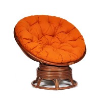 Кресло-качалка TetChair PAPASAN w 23/01 B орех/оранжевый