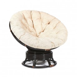 Кресло-качалка TetChair PAPASAN w 23/01 B темно-коричневый/бежевый