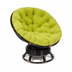 Кресло-качалка TetChair PAPASAN w 23/01 B темно-коричневый/олива