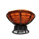 Кресло-качалка TetChair PAPASAN w 23/01 B темно-коричневый/оранжевый