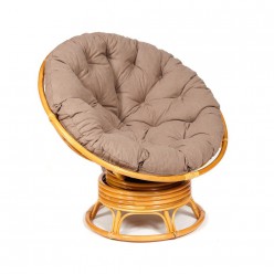 Кресло-качалка TetChair PAPASAN w 23/01 B экошерсть мед/коричневый