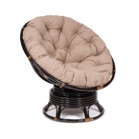 Кресло-качалка TetChair PAPASAN w 23/01 B экошерсть темно-коричневый/коричневый