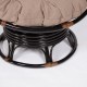 Кресло-качалка TetChair PAPASAN w 23/01 B экошерсть темно-коричневый/коричневый