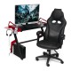 Стол компьютерный TetChair Cyber-3 черный/красный