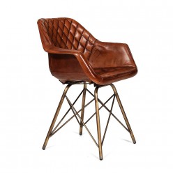 Стул Secret De Maison EAMES BULL mod. M-17668 античная медь/коричневый