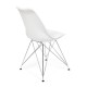 Стул TetChair TULIP IRON CHAIR mod.EC-123 хром/белый