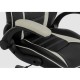 Кресло компьютерное Woodville Monza 1 экокожа черный/кремовый