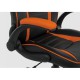 Кресло компьютерное Woodville Monza 1 экокожа черный/оранжевый