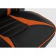 Кресло компьютерное Woodville Monza 1 экокожа черный/оранжевый