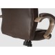 Кресло компьютерное Woodville Palamos экокожа коричневый