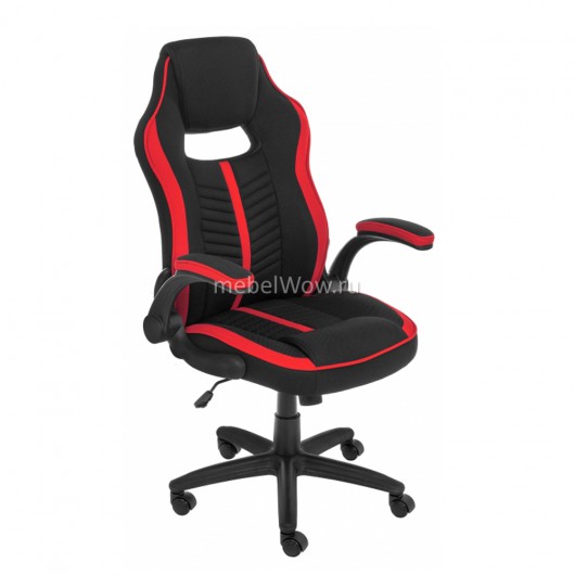 Кресло компьютерное Woodville Plast ткань черный/красный