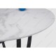 Стол обеденный Woodville Венера белый мрамор/графит