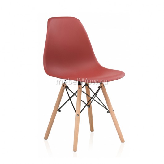 Стул Woodville Eames PC-015 натуральный/бордовый