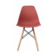 Стул Woodville Eames PC-015 натуральный/бордовый