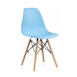 Стул Woodville Eames PC-015 натуральный/голубой