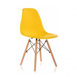 Стул Woodville Eames PC-015 натуральный/желтый