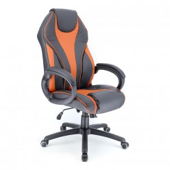 Кресло игровое Everprof Wing экокожа оранжевый