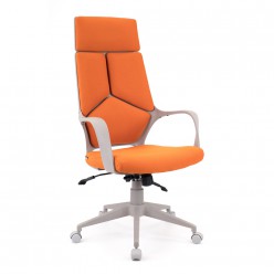 Кресло руководителя Everprof Trio Grey TM 2 ткань оранжевый