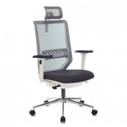 Кресло руководителя Бюрократ MC-W612N-H сетка/ткань темно-серый