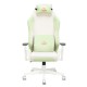 Кресло игровое Бюрократ Zombie EPIC PRO Fabric ткань белый/зеленый